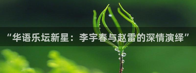 极悦娱乐平台总代理：“华语乐坛新星：李宇春与赵雷的深情演绎”