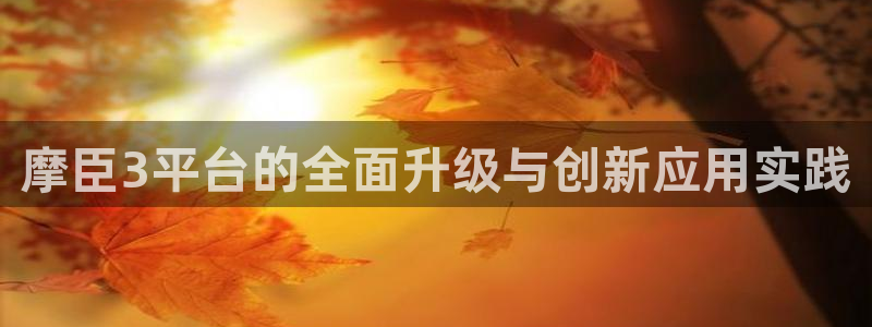 极悦娱乐电子游戏网页版：摩臣3平台的全面升级与创新应用实践