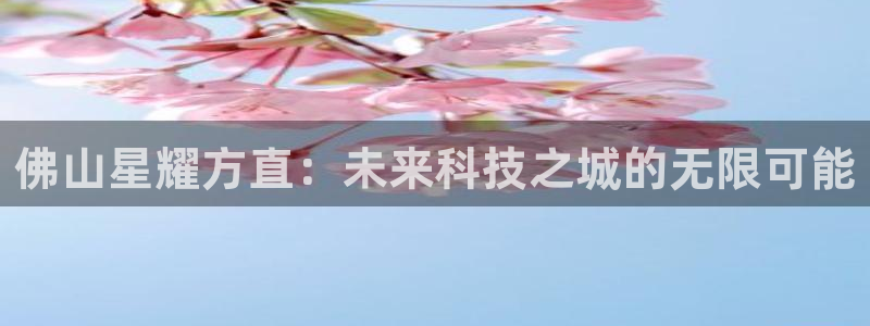 极悦娱乐体育4：佛山星耀方直：未来科技之城的无限可能